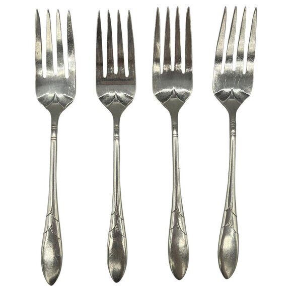 Community Plate Oneida LADY HAMILTON Set Of 4 Salad Forks 6 1/8” - Picture 1 of 8